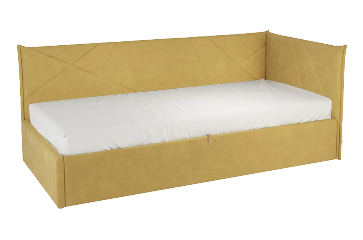 Кровать с подъемным механизмом Квест (Тахта) 90х200 см (медовый (велюр))