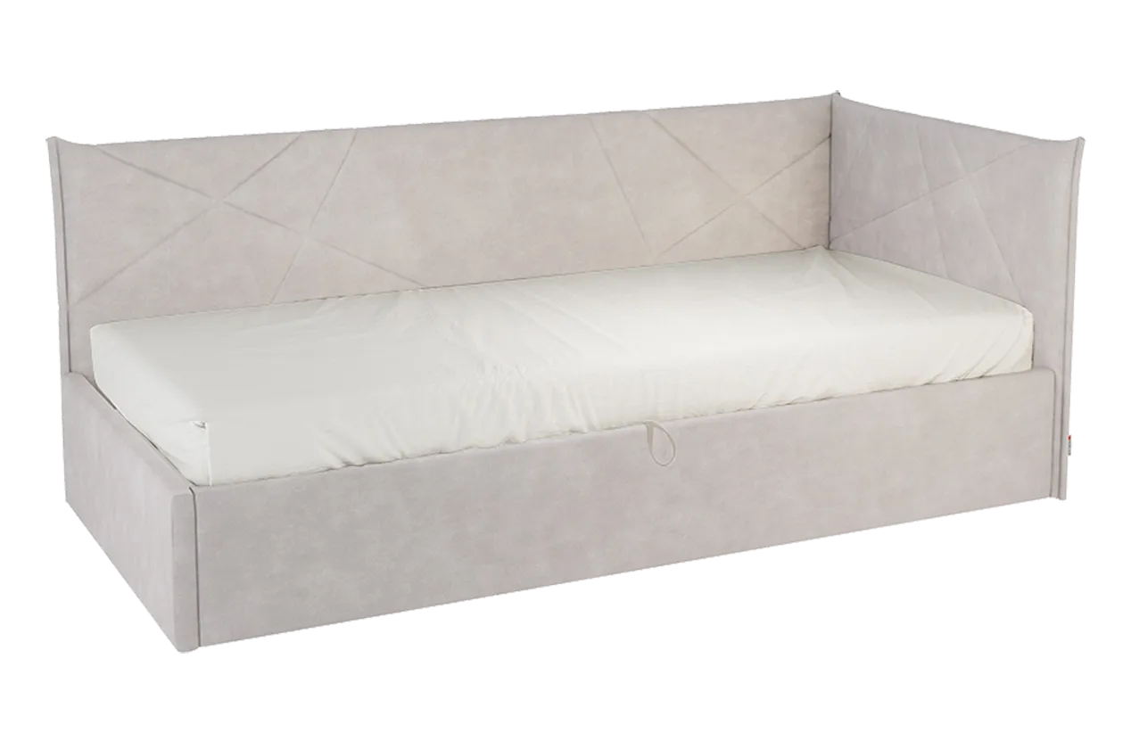 Кровать с подъемным механизмом Квест (Тахта) 90х200 см (галька (велюр))