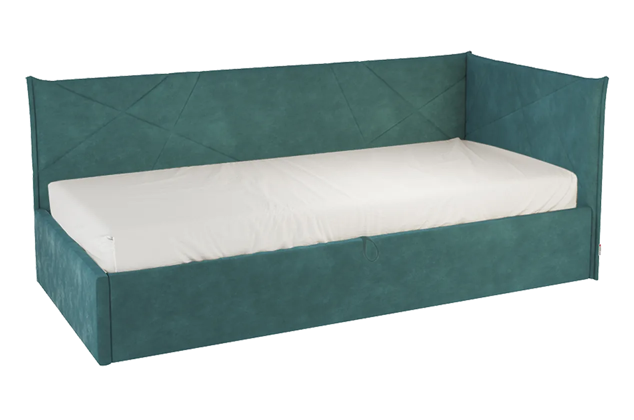 Кровать с подъемным механизмом Квест (Тахта) 90х200 см (сосна (велюр))