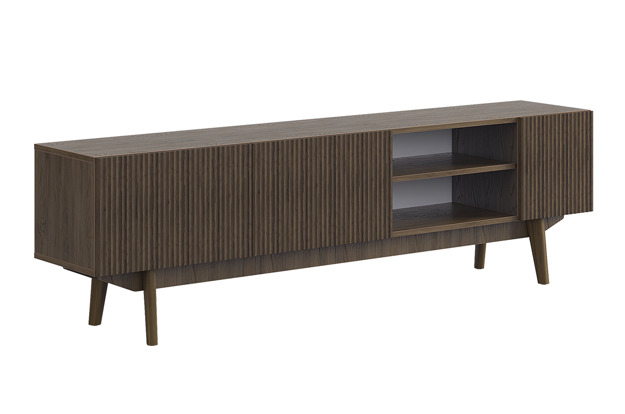 ТВ тумба 180 Мира (дуб гудзон шоколадный)