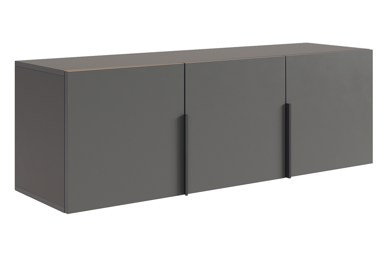 Баско Антресоль трехдверная L1200 (графит)