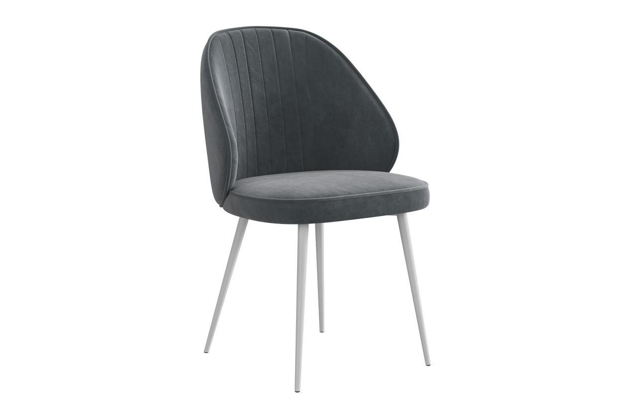 Стул Монарх Т1 (графит (велюр)/белый)