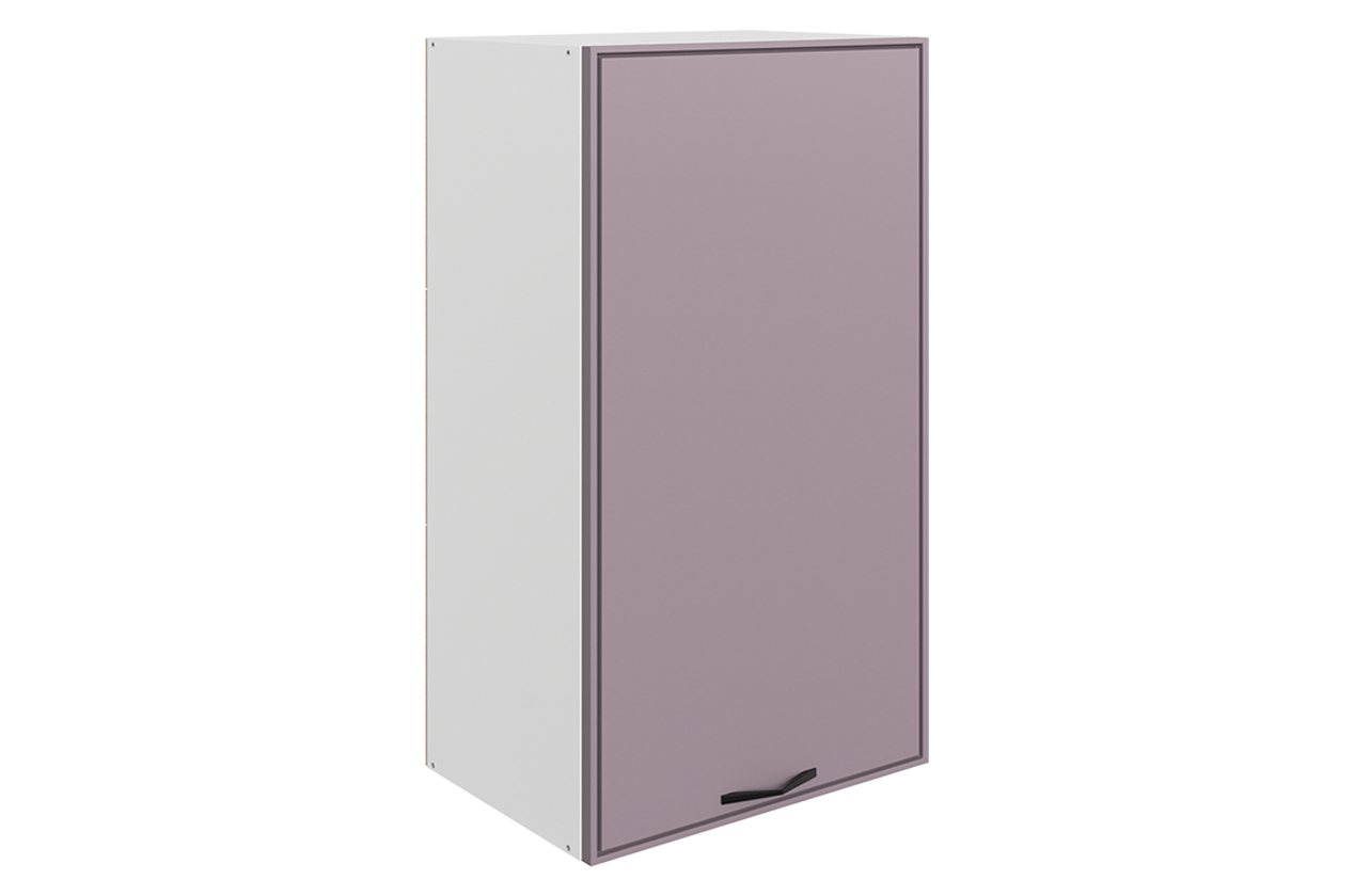 Монако Шкаф навесной L450 Н900 (1 дв. гл.) (белый/лаванда матовый)