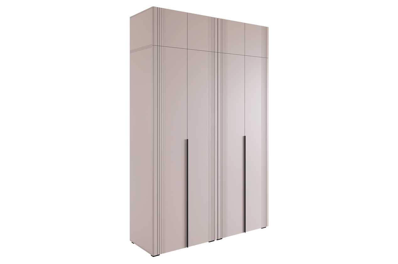 Шкаф четырехдверный "Катрин К1" (кашемир/фрапучино матовый)