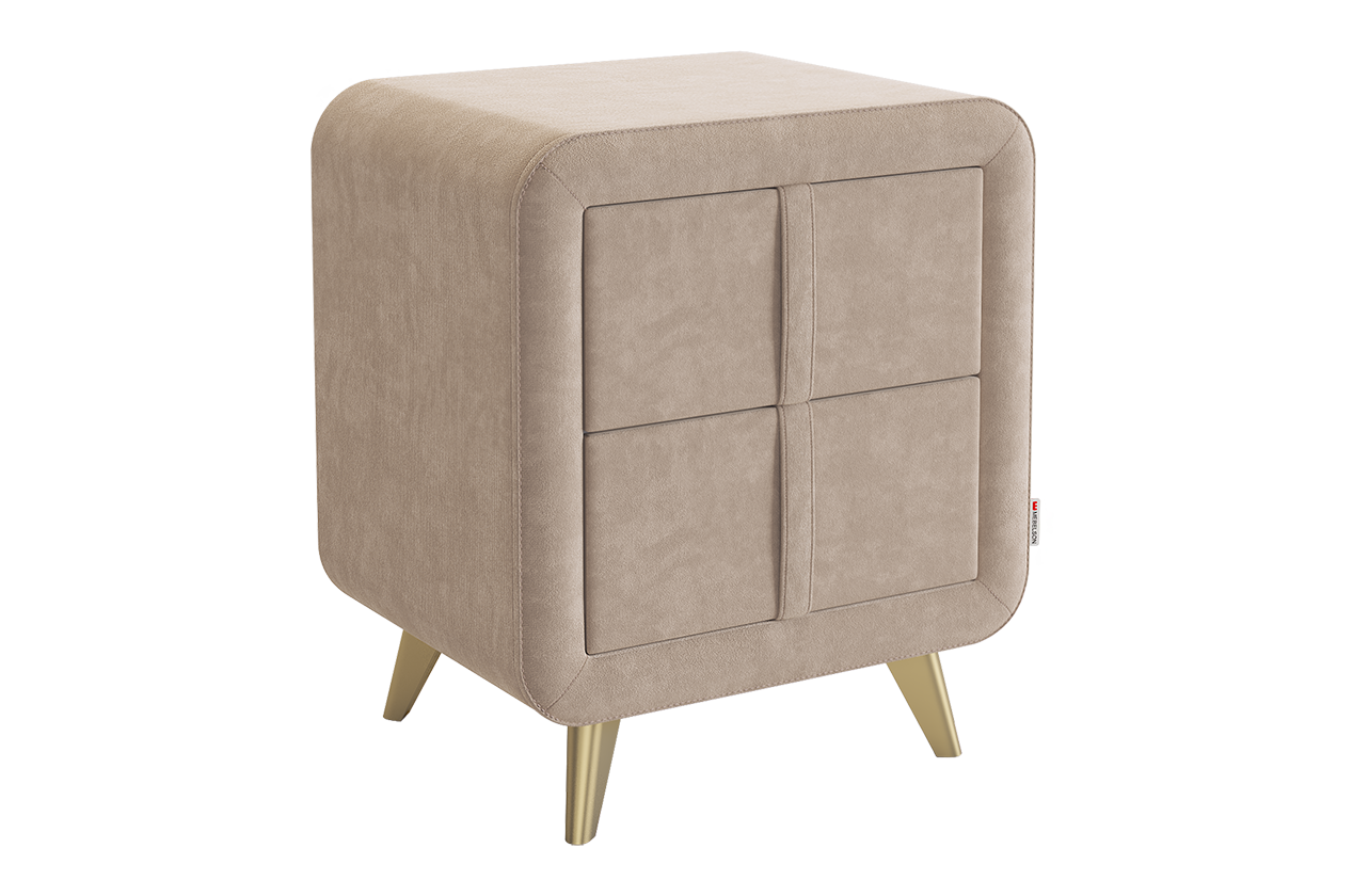 Тумба прикроватная Софи 2 (капучино (велюр))