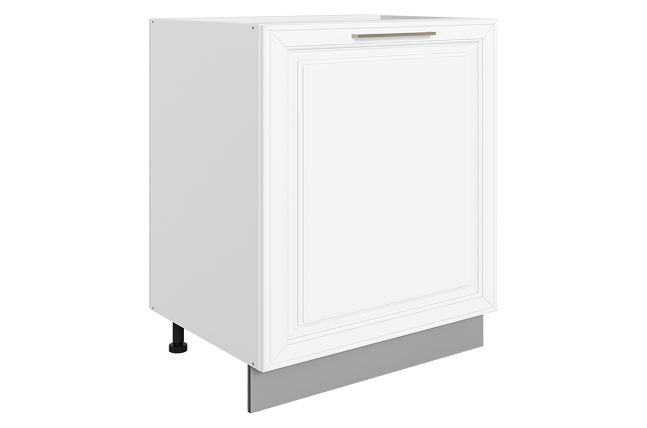 Мишель Шкаф рабочий L600 B500 (1 дв. гл.) (эмаль) (белый/белый)