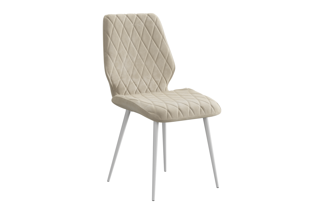 Стул Орион Т1 (пломбир (велюр)/белый)