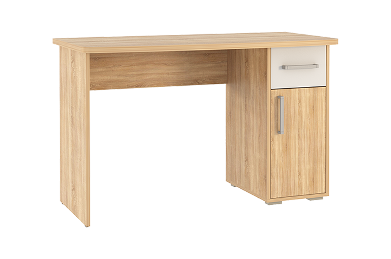 Лайт-1 Стол компьютерный 1200 (дуб сонома/белый)