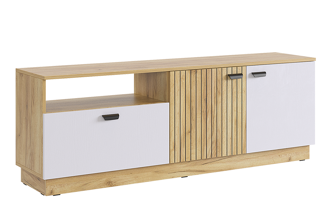 Моди Тумба (дуб крафт золотой/белое дерево)