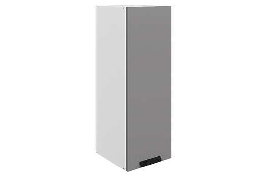 Джаз Шкаф навесной L300 H900 (1 дв. гл.) (эмаль) (белый/серый)