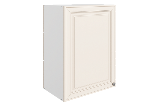Мишель Шкаф навесной L500 Н720 (1 дв. гл.) (эмаль) (белый/лен)