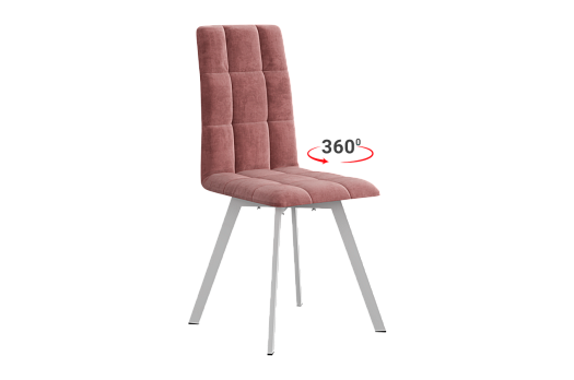 Стул Турин 2 Т2П (вереск (велюр)/белый)