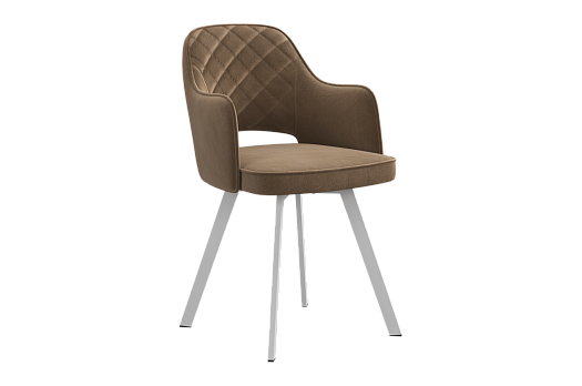 Стул Оксфорд Т2 (беж (велюр)/белый)