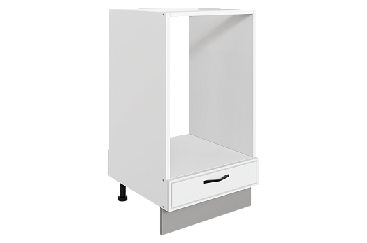 Монако Шкаф рабочий под духовку L450 (1 ящ.) (белый/милк матовый)