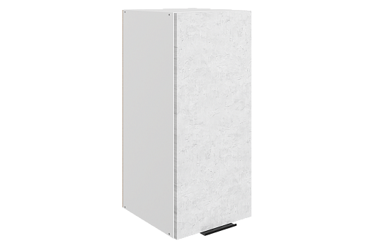 Стоун Шкаф навесной L300 Н720 (1 дв. гл.) (белый/белая скала)