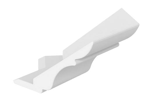 Элемент карниза угловой наружный (135 град.) Мишель (белый)