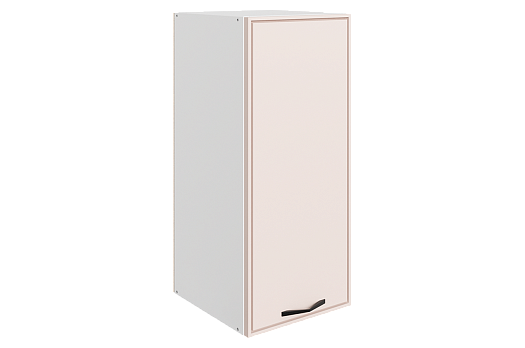 Монако Шкаф навесной L300 Н720 (1 дв. гл.) (белый/айвори матовый)