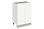 Фьюжн Шкаф рабочий L600 B500 (2 дв. гл.) (эмаль)
