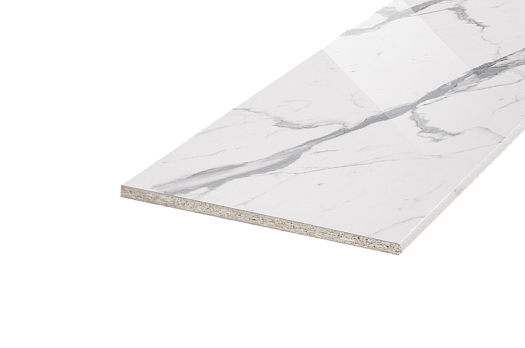 Столешница постформинг глянец H38 L1600 (гранит белый глянец)