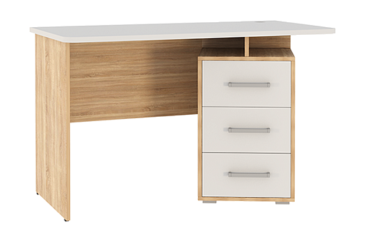 Лайт-2 Стол компьютерный 1200 (дуб сонома/белый)