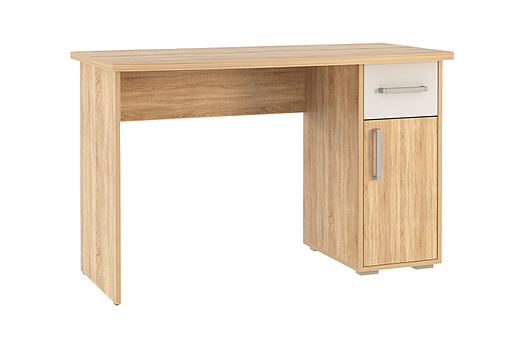 Лайт-1 Стол компьютерный 1200 (дуб сонома/белый)