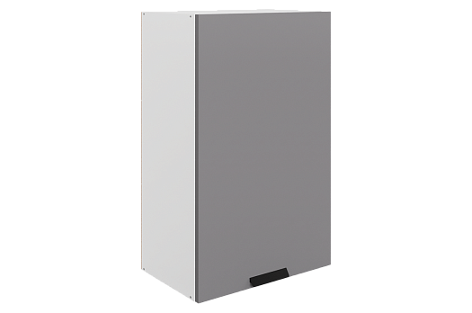 Джаз Шкаф навесной L500 H900 (1 дв. гл.) (эмаль) (белый/серый)