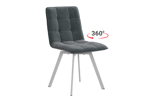 Стул Марсель Т2П (графит (велюр)/белый)