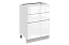 Кристи Шкаф рабочий L600 B500 Слим (3 ящ.) (эмаль)