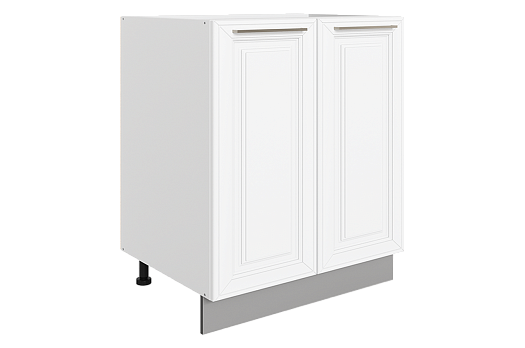 Мишель Шкаф рабочий L600 B500 (2 дв. гл.) (эмаль) (белый/белый)