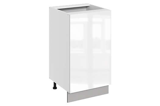 Кристи Шкаф рабочий L450 B500 (1 дв. гл.) (эмаль) (белый/белый глянец)