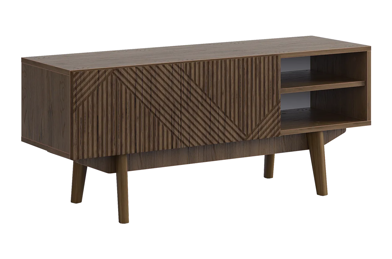 ТВ тумба 110 Мира 2 (дуб гудзон шоколадный)