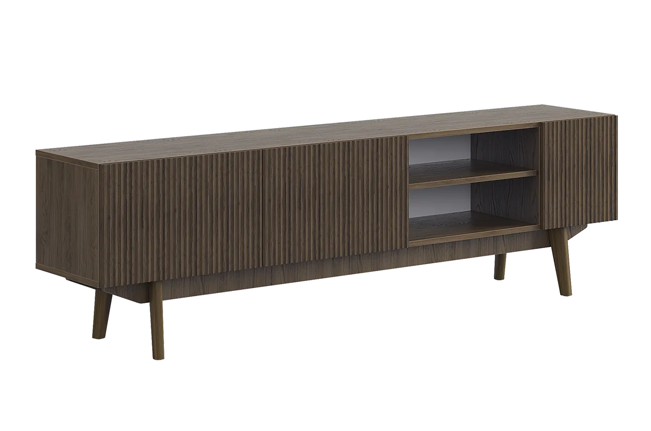 ТВ тумба 180 Мира (дуб гудзон шоколадный)