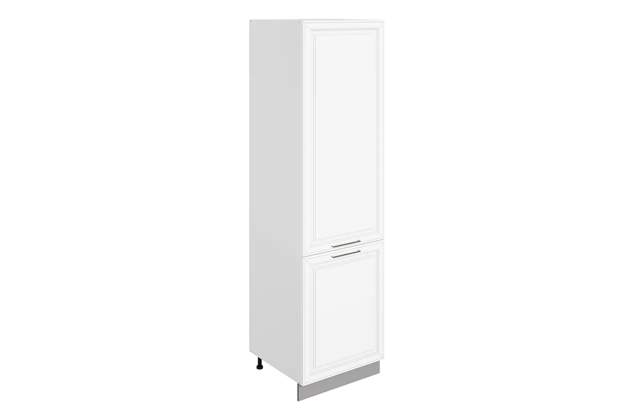 Мишель Шкаф-пенал 2 L600 (2 дв.гл.) (эмаль) (белый/белый)