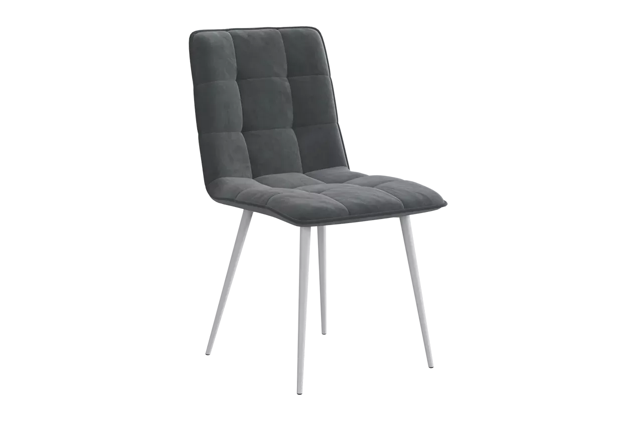 Стул Марсель Т1 (графит (велюр)/белый)