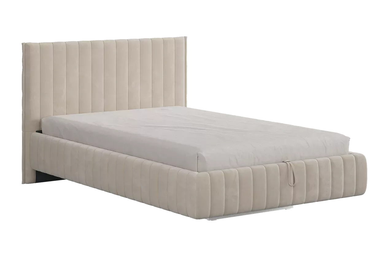 Кровать с подъемным механизмом Твикс 120х200 см (крем (велюр))