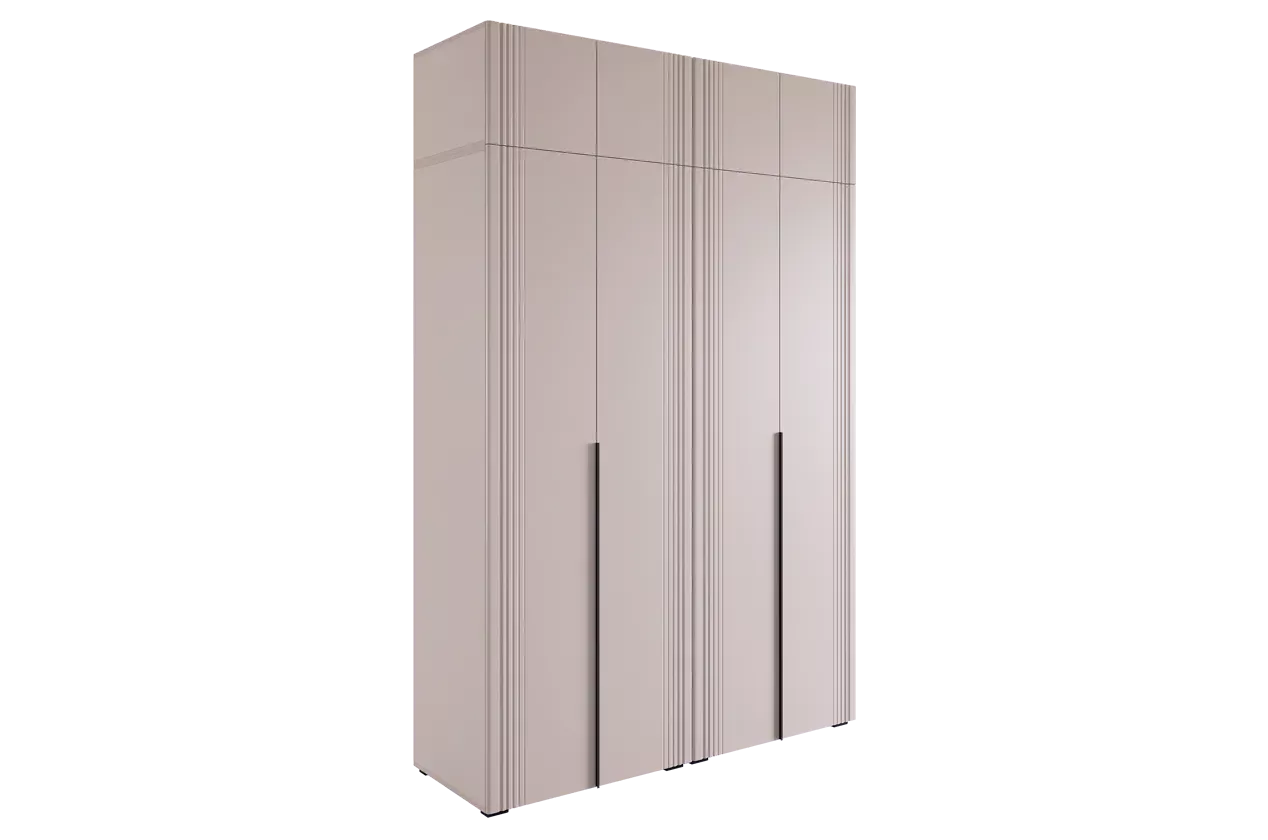 Шкаф четырехдверный "Катрин К1" (кашемир/фрапучино матовый)