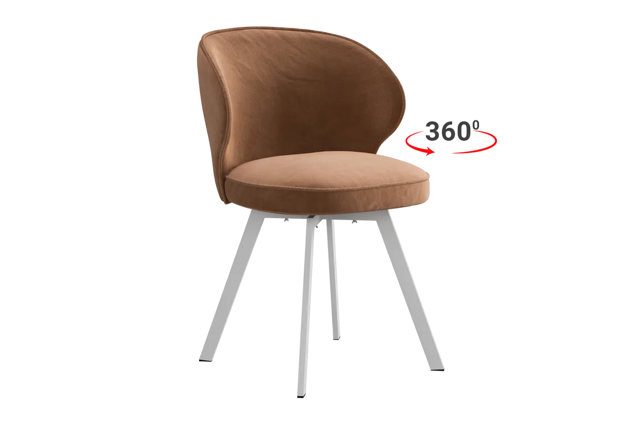 Стул Гудвин Т2П (беж (велюр)/белый)