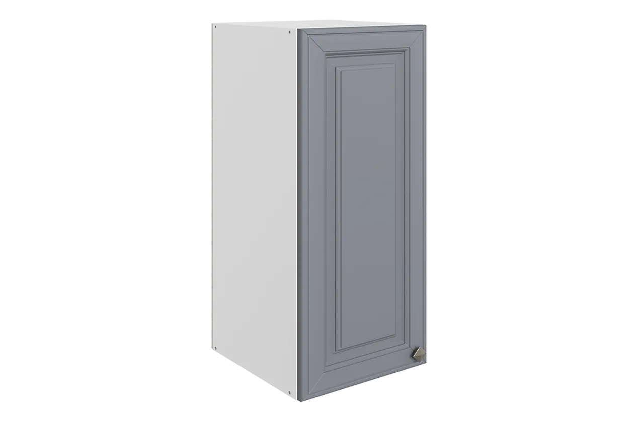 Мишель Шкаф навесной L300 Н720 (1 дв. гл.) (эмаль) (белый/серый)