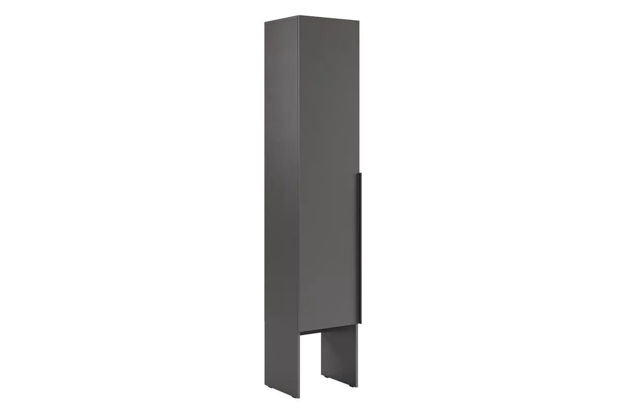 Баско Шкаф однодверный L400 (графит)