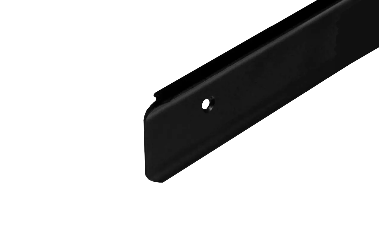 Соединительная угловая планка для столешницы 38мм (цветная) Кухня (черный)