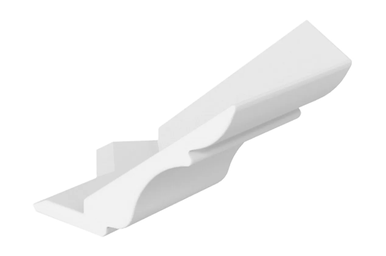 Элемент карниза угловой наружный (135 град.) Мишель (белый)