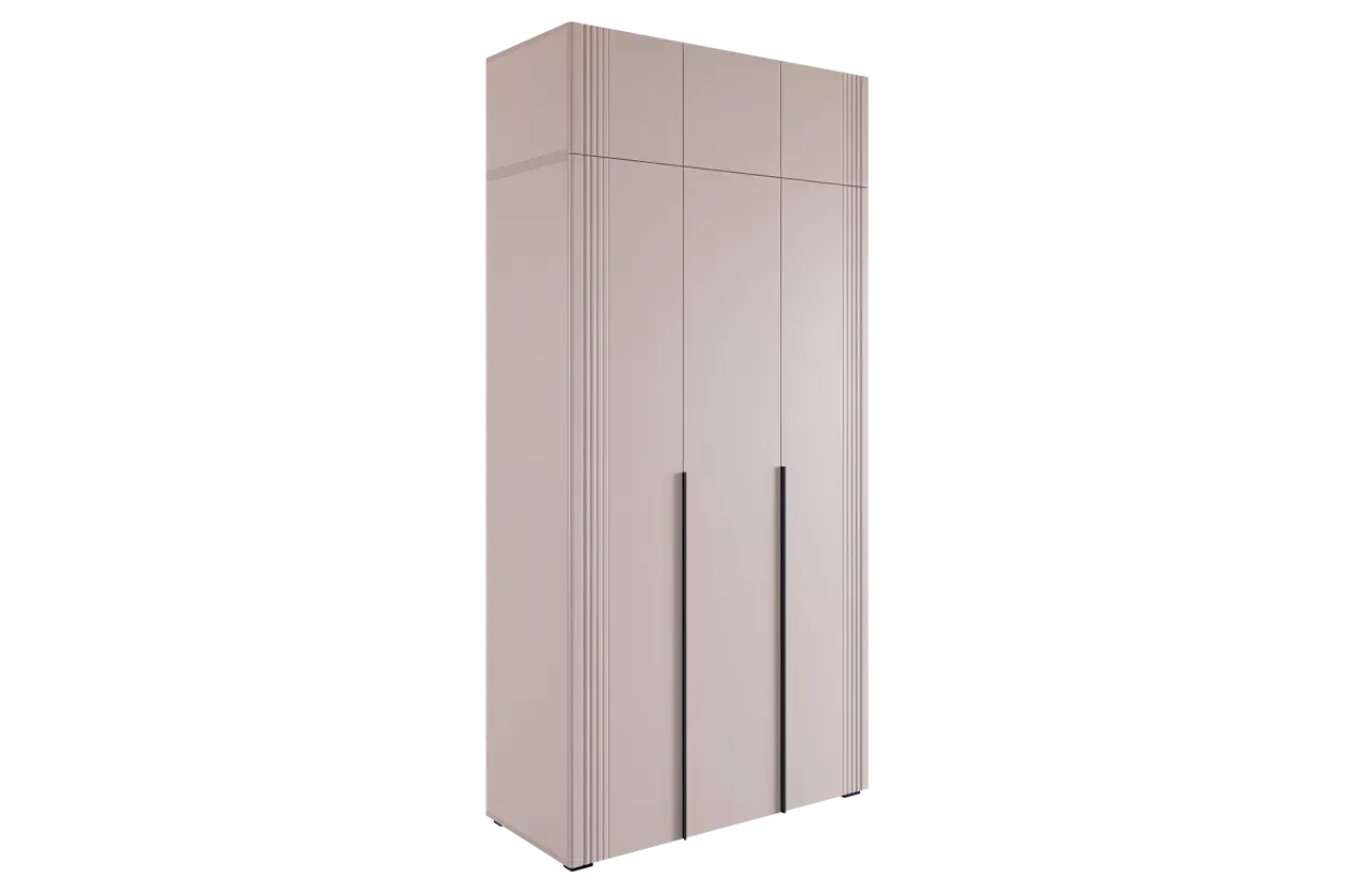 Шкаф трехдверный "Катрин К3" (кашемир/фрапучино матовый)
