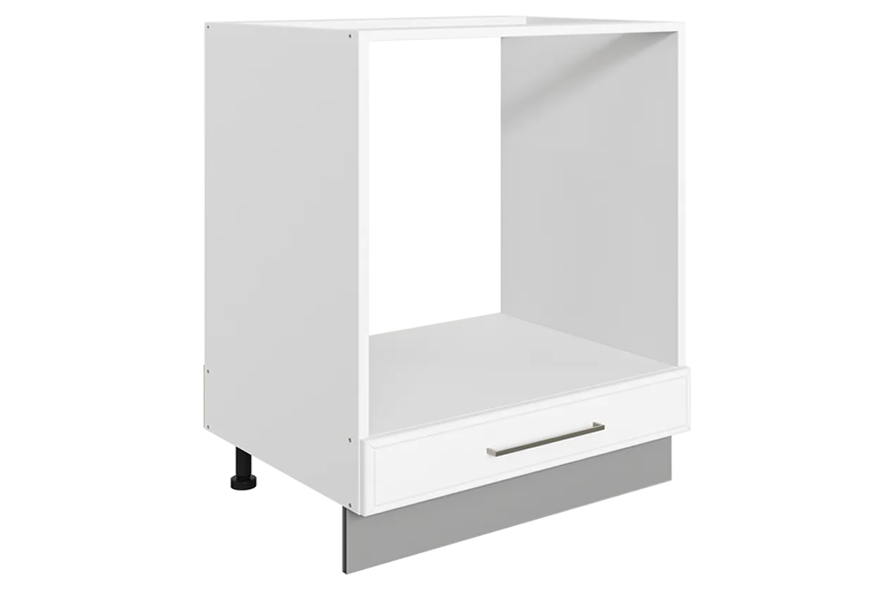 Мишель Шкаф рабочий под духовку L600 (1 ящ.) (эмаль) (белый/белый)