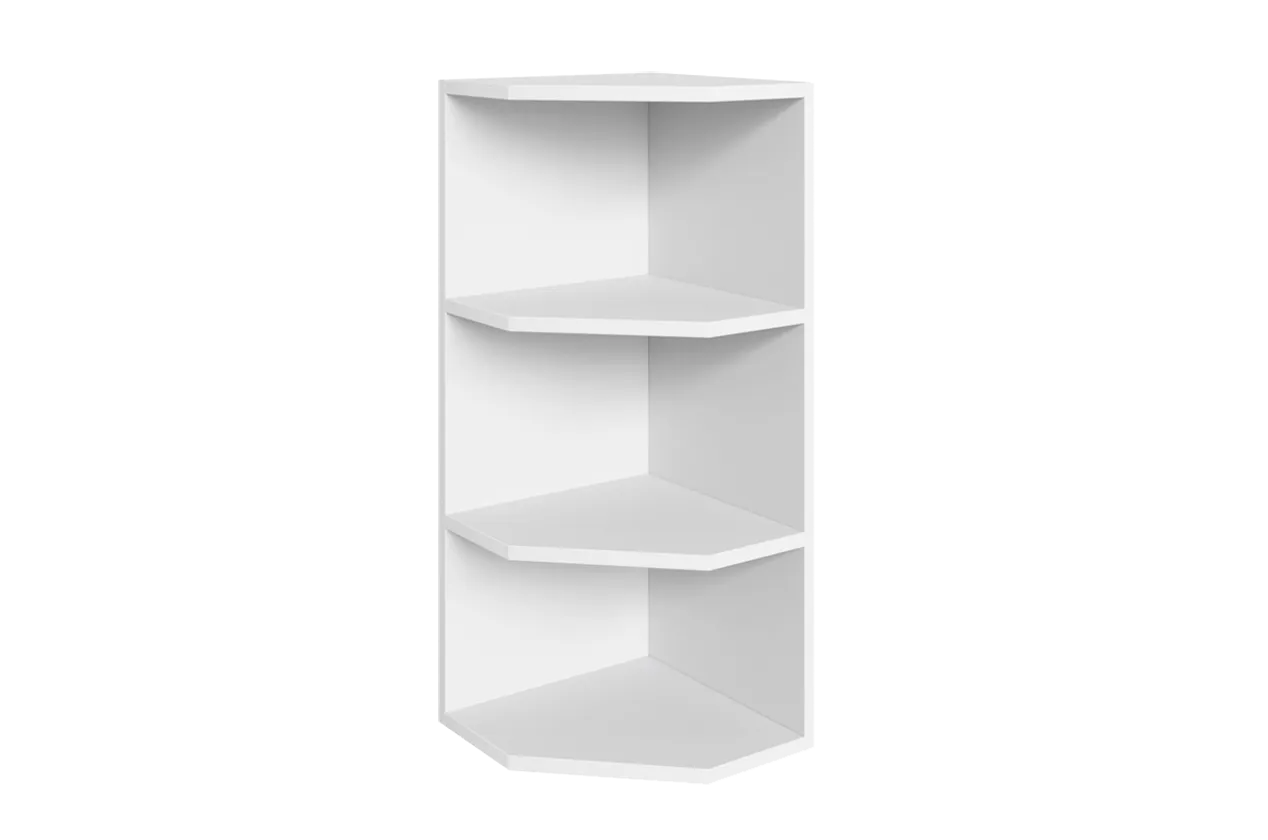 Шкаф навесной концевой L300 H720 Кухня (белый)