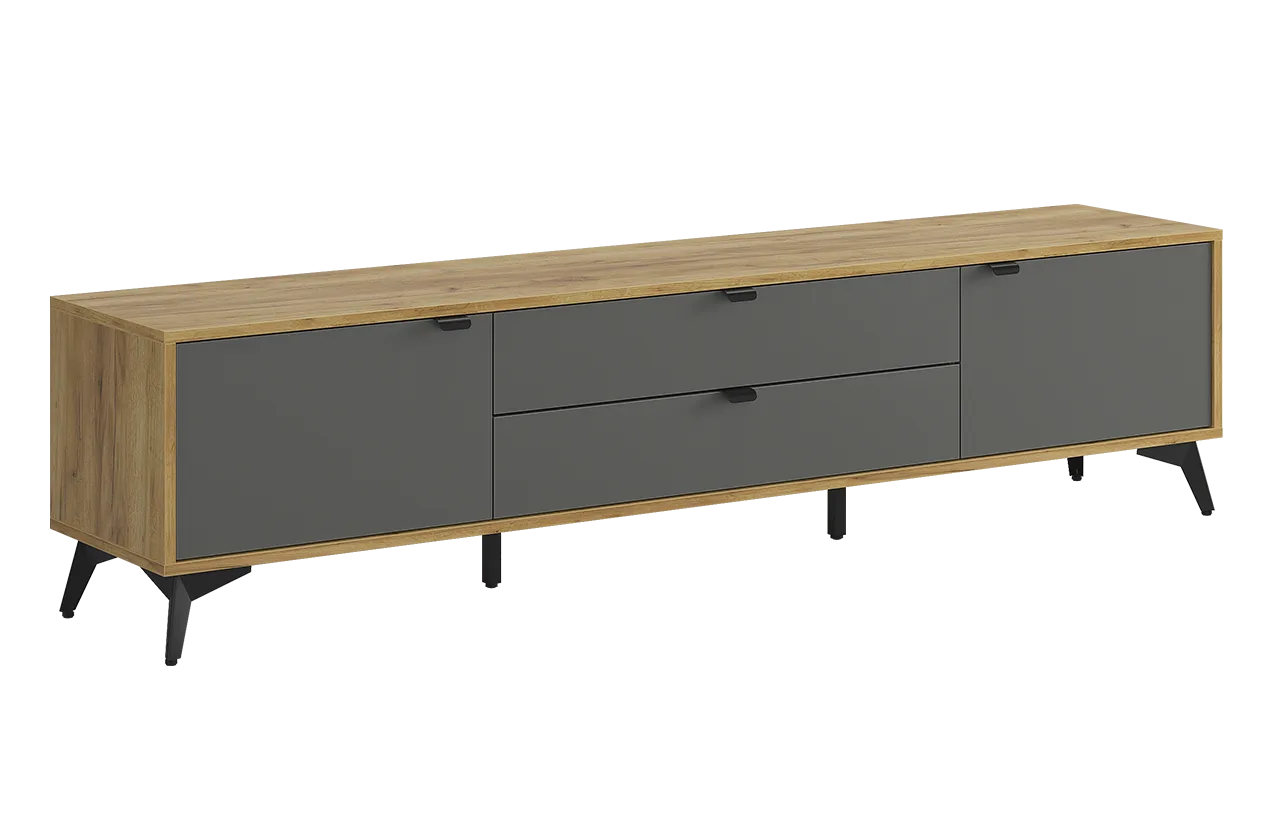 ТВ тумба 180 Марк (дуб крафт золотой/графит)