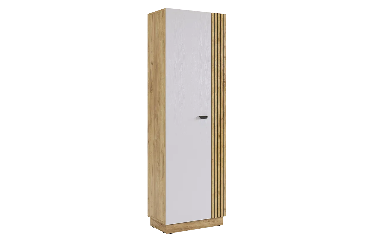 Моди Шкаф двухдверный (дуб крафт золотой/белое дерево)