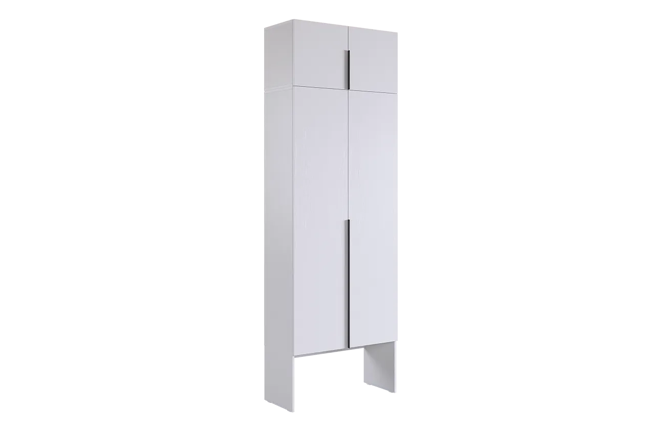 Шкаф двухдверный "Баско К1" (белое дерево)