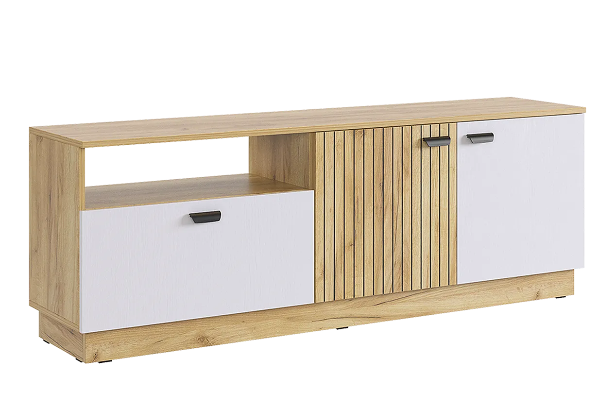 Моди Тумба (дуб крафт золотой/белое дерево)