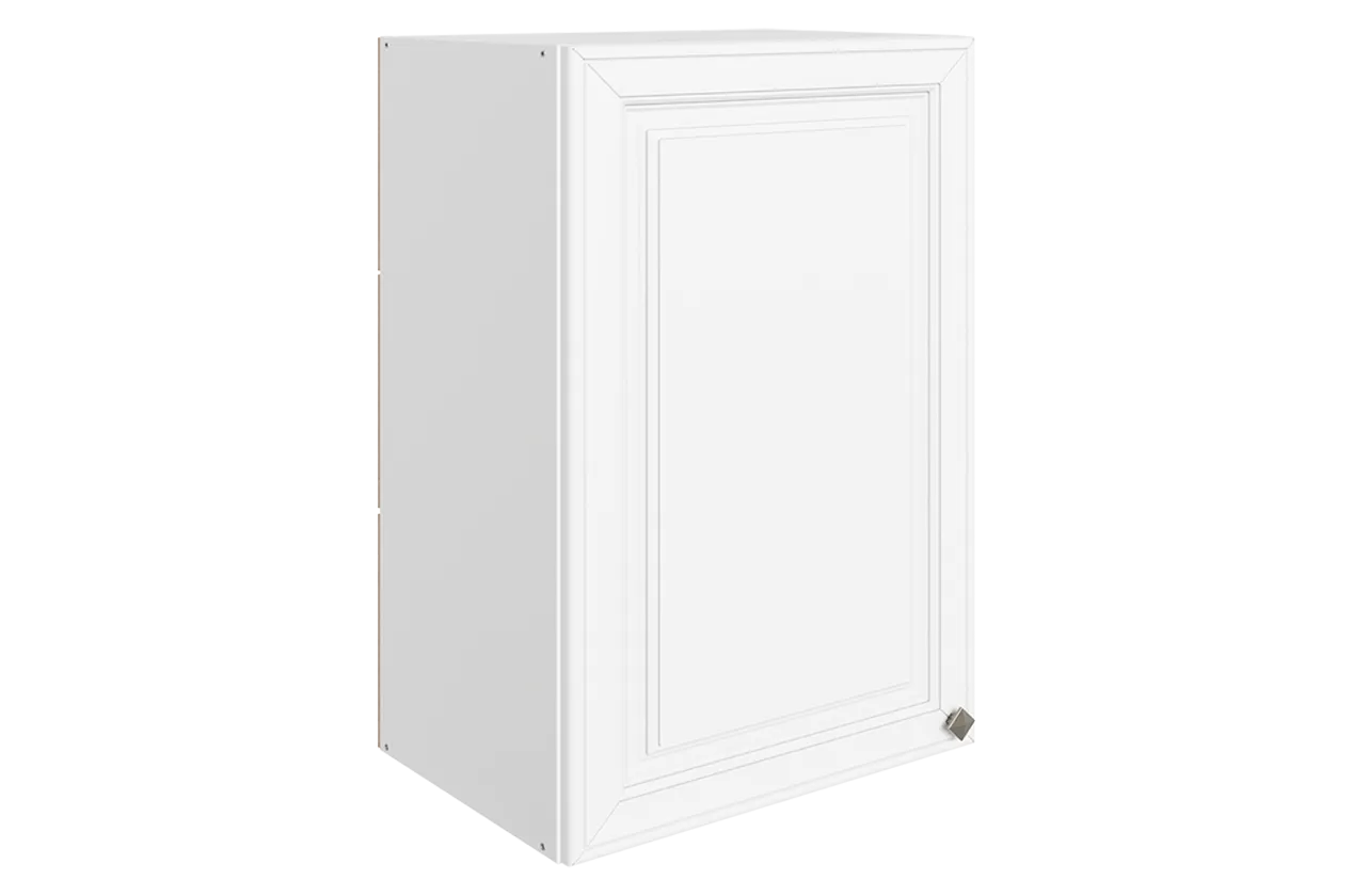 Мишель Шкаф навесной L450 Н720 (1 дв. гл.) (эмаль) (белый/белый)