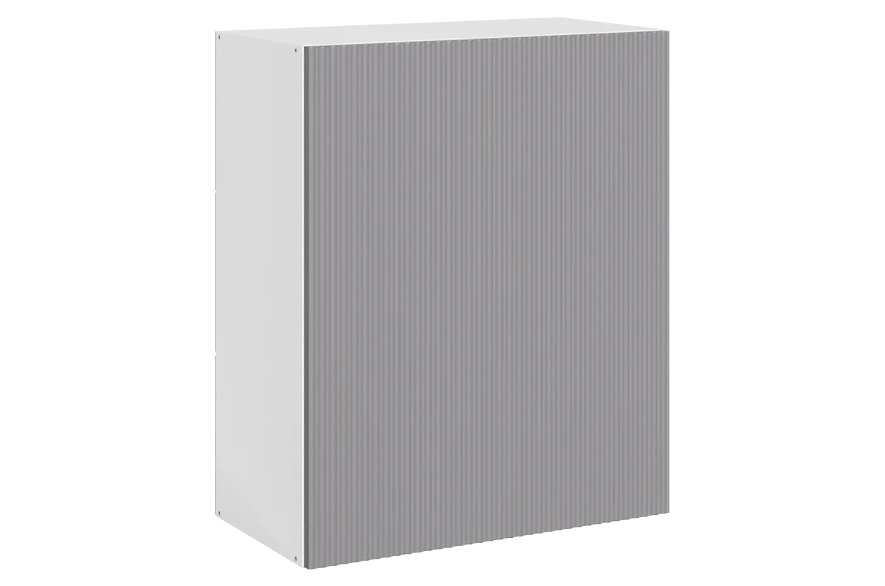 Стефани Шкаф навесной L600 Н720 (1 дв. гл.) (эмаль) (белый/серый)